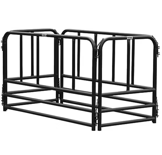 Heavy-Duty Galvanized Round Pipe Cattle Bale Livestock Feeder